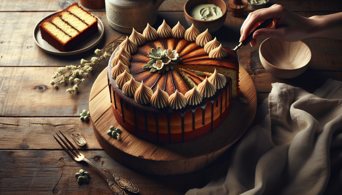 Moist Jewish apple cake with cinnamon sugar layers