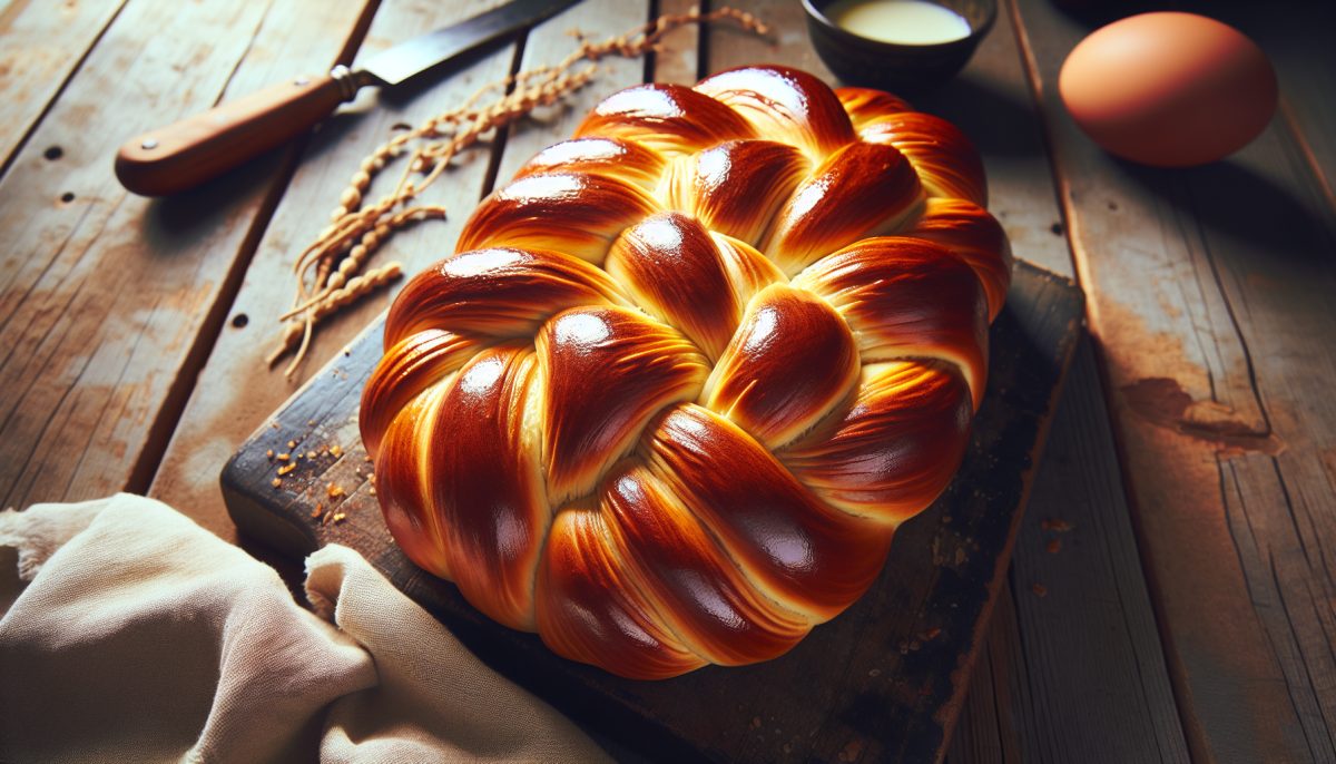 Olive oil challah with tender, moist crumb