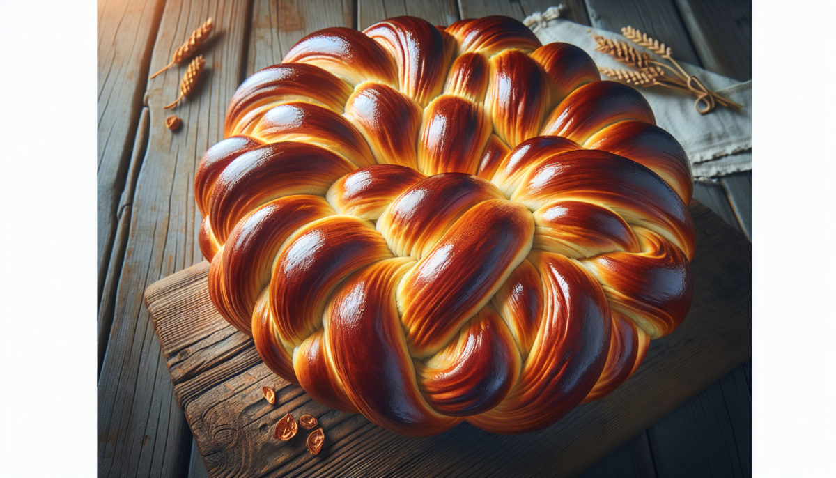 Slow-risen overnight challah with deep flavor