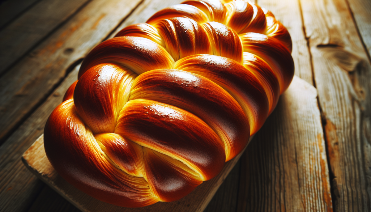 Savory pizza-flavored challah with cheese and herbs