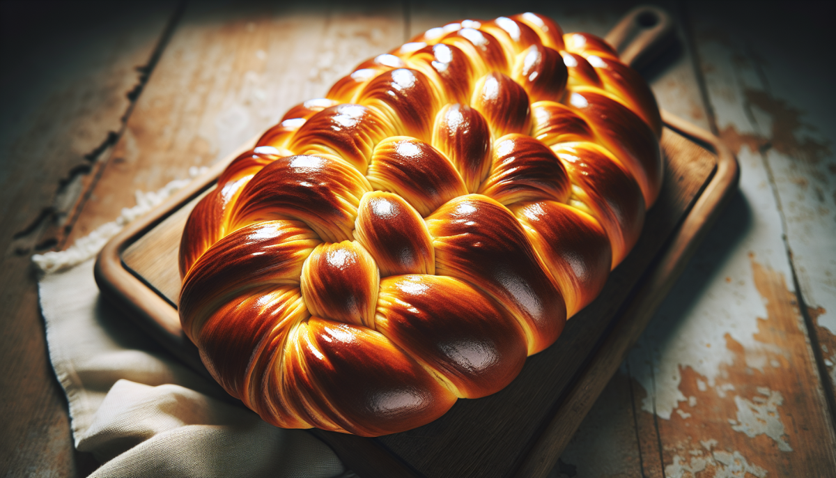 Soft pull-apart challah rolls ready to serve