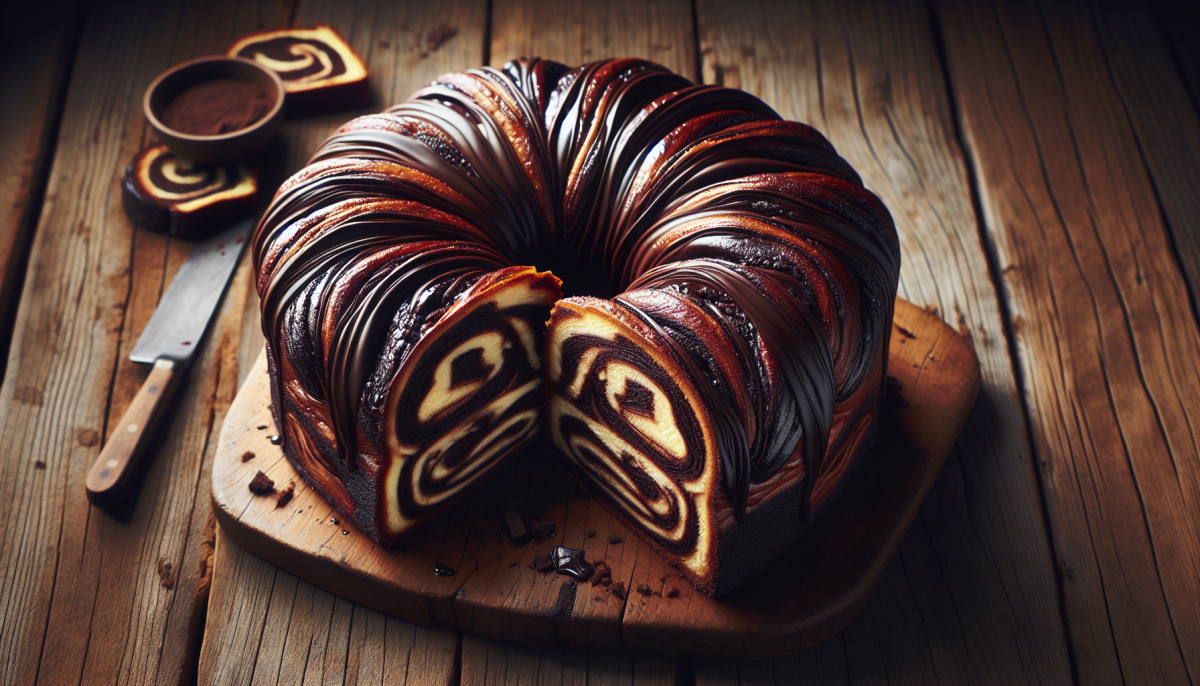 Savory babka with herb and cheese filling